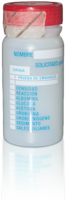 Urine sampling container